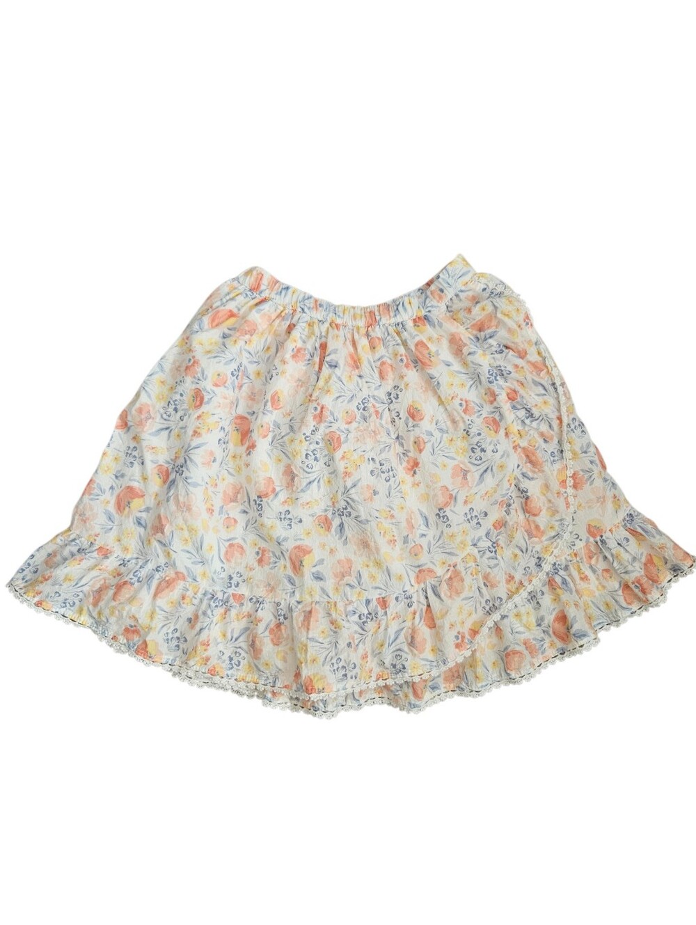 Tommy Bahama Girls Sz 8 Ruffled Hem Lined Floral Skirt Summer Party‎ Church